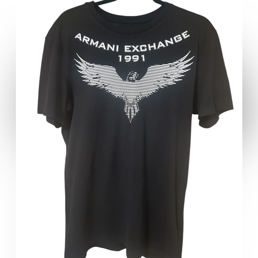 Giorgio Armani Black Graphic Tee